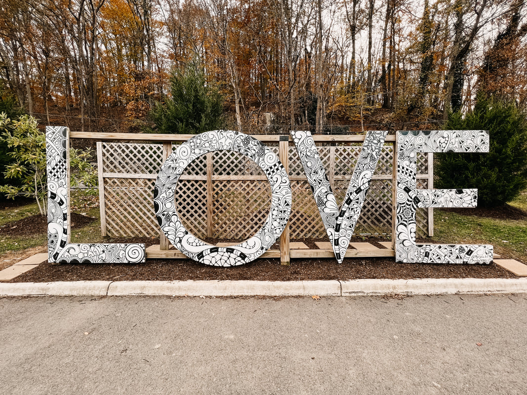 Love Sign River Mill Park Occoquan Virginia